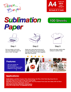Sublimation Heat Transfer Paper 100pk – Paper Bryan Company